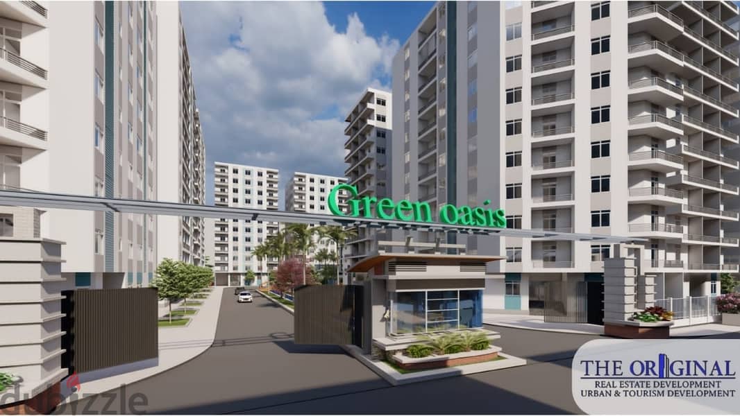 150m apartment for sale in installments in Nasr City, Green Oasis Compound 15