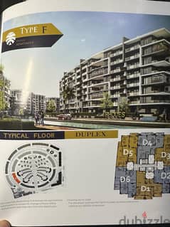 Duplex for sale in Rhodes Compound by Plaza Gardens in the Administrative Capital  Open view on an artificial lake and landscape 0