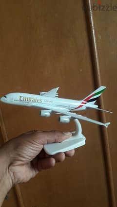 مجسم طائرة معدن 20 سم طيران الامارات A380 ايرباص model aircraft