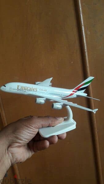 مجسم طائرة معدن 20 سم طيران الامارات A380 ايرباص model aircraft 1