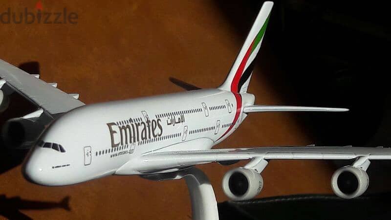 مجسم طائرة معدن 20 سم طيران الامارات A380 ايرباص model aircraft 2