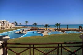 For sale, a fully finished chalet overlooking the sea in Blue Blue, Ain Sokhna