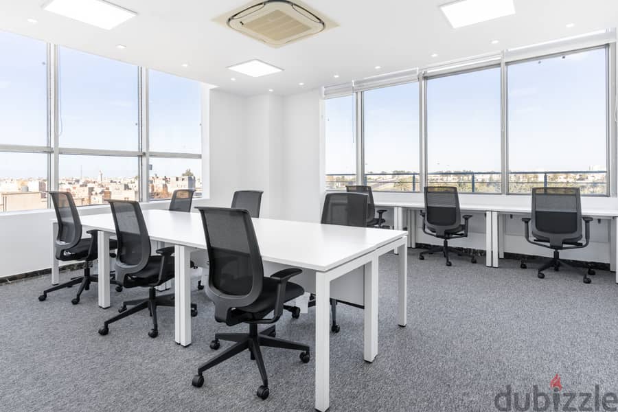 Open plan office space for 10 persons in Arkan Plaza 6