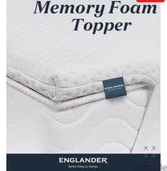 مرتبة تطرية ميموري فوم انجلندرMemory foam Topper Englander