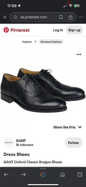 classic gant black shoe 2