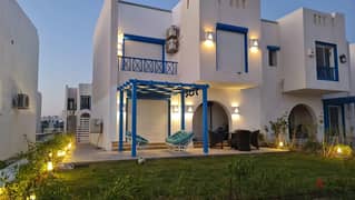 Townhouse on a large area, first row, nautical, imaginative view in Mountain View, Sidi Abdel Rahman, North Coast