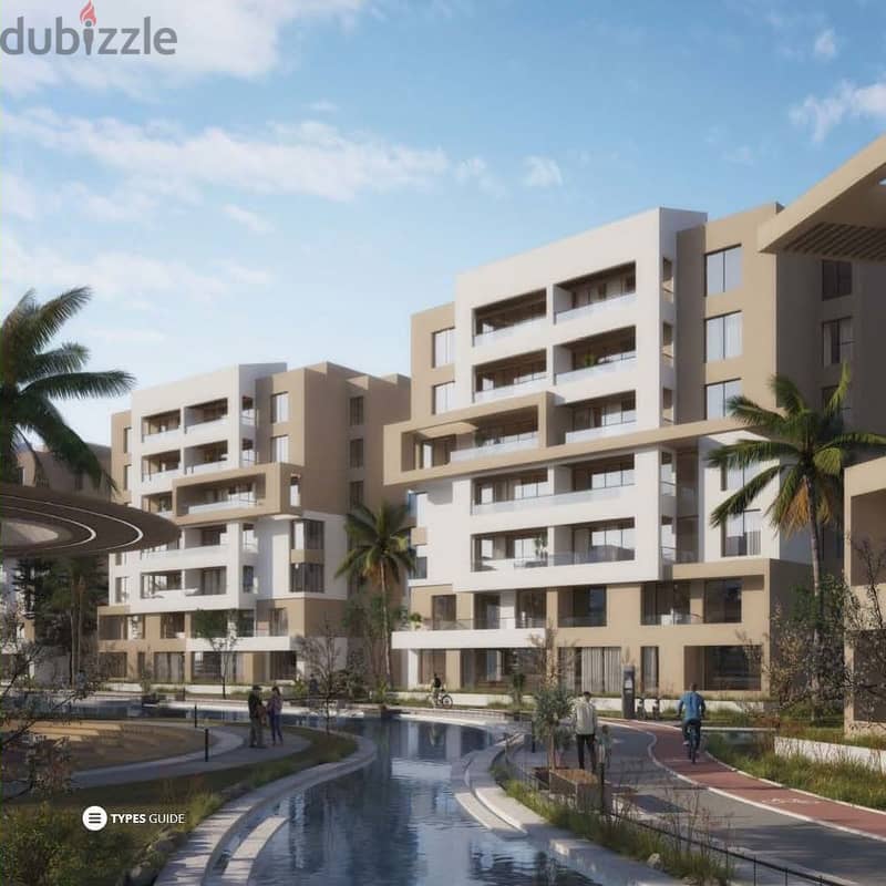 "A finished 152-square-meter apartment in a prime location in Rosail Compound, Mostakbal City, on the Regional Ring Road, and 4 minutes from Al-Fatah 3