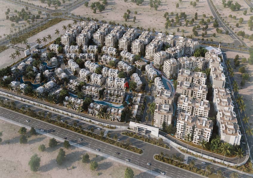 "With a minimum down payment of 5% a finished 205 square meter apartment in Rosail compound, Future City, on the Suez road 1
