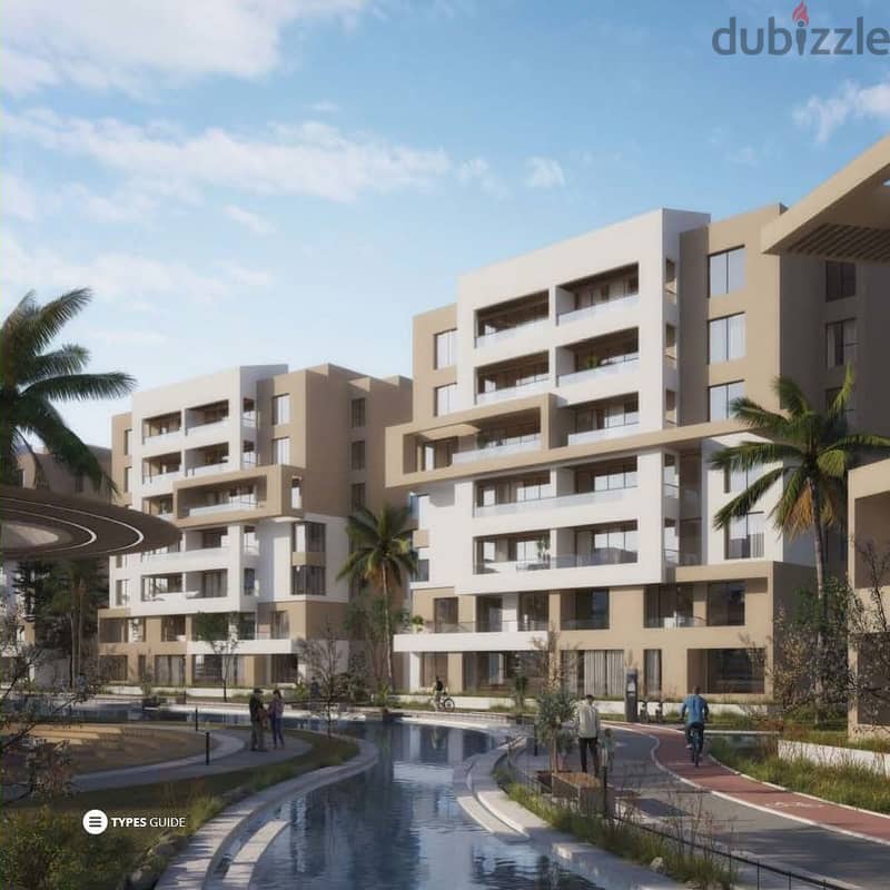 "With a minimum down payment of 5% a finished 205 square meter apartment in Rosail compound, Future City, on the Suez road 4