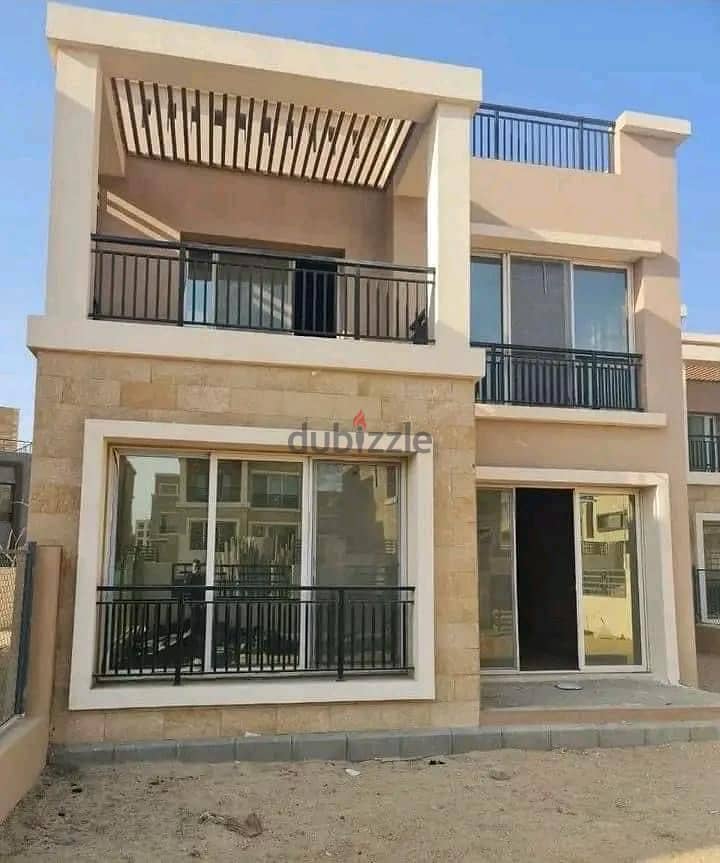 Stand alone villa for sale in Taj City Compound with the biggest cash discount of 40% in front of the airport and behind Kempinski in installments ove 4