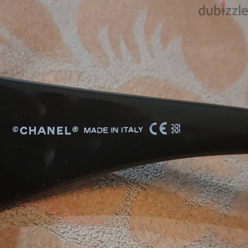 Black and Gold Vintage Chanel Glasses 2