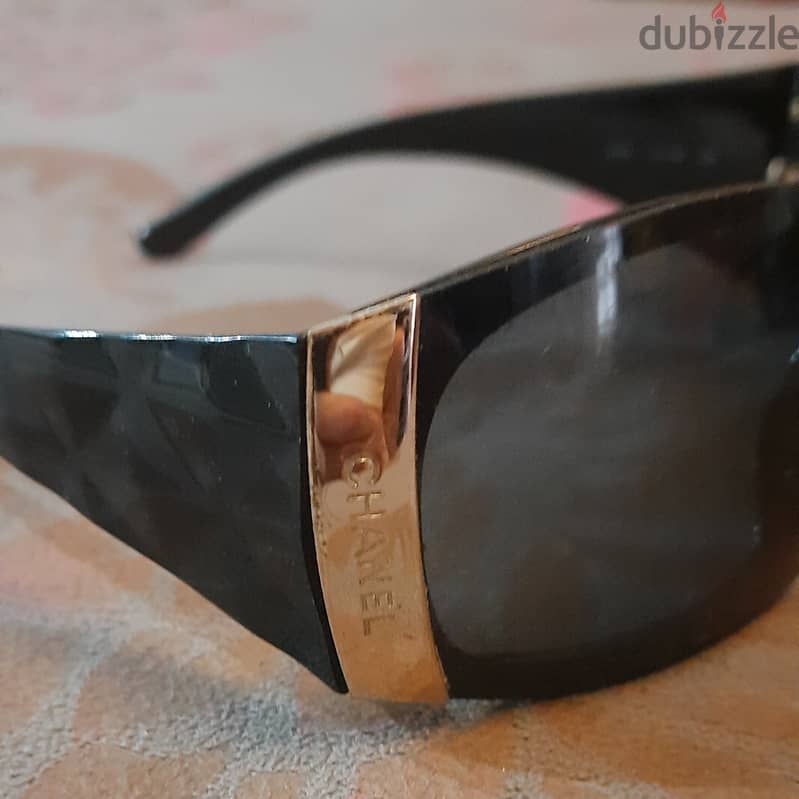 Black and Gold Vintage Chanel Glasses 5