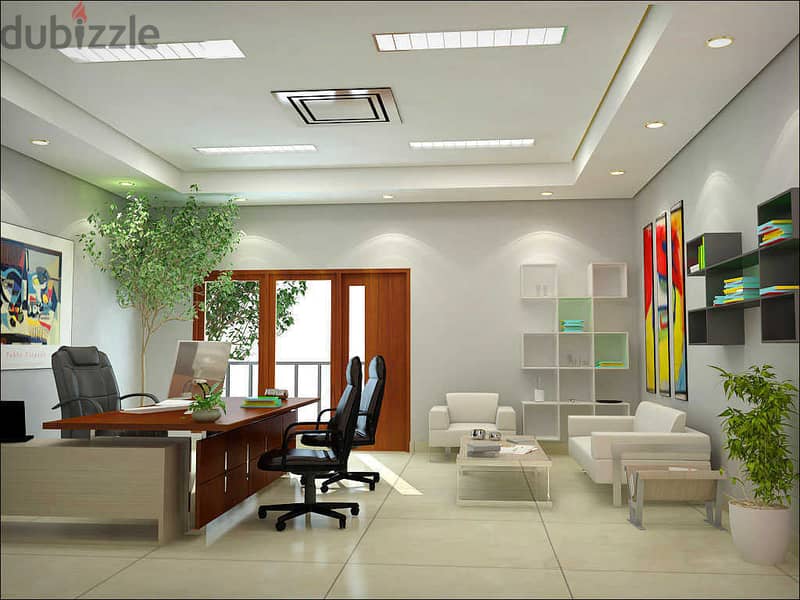 Office 27 meters with mandatory rent and a fine in case of non-rent with a 15% down payment and payment over 10 years directly on the central park 12