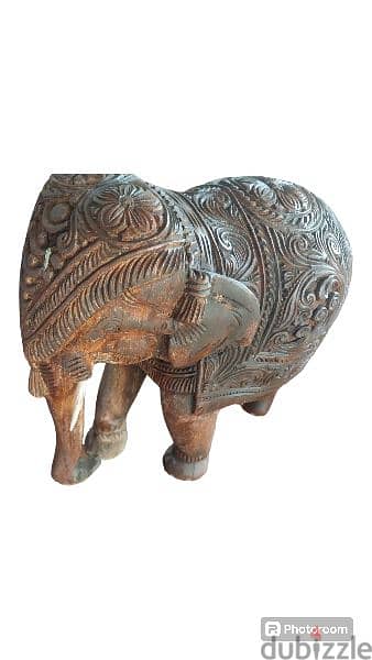 فيل  انتيك خشب هندى من ٥٠ سنه 4