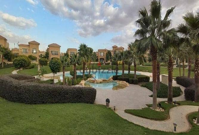 Duplex with garden ground + 1st 172m for sale with installments over 8y in Stone Park Katameya New Cairo  بارك قطامية التجمع الخامس 5