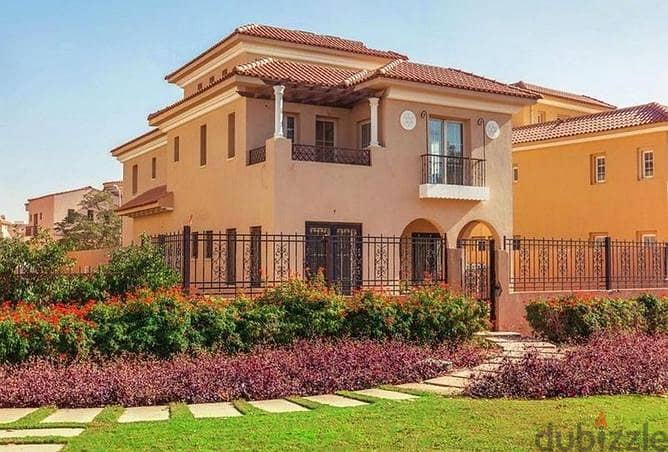 Twin villa with 8 years installments 237m in Hyde Park New Cairo  هايد بارك التجمع الخامس 8