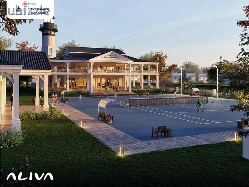 For sale, a luxury apartment of 115 meters with a private garden, the finest compounds of Mostaqbal City Eleva from Mountain View 1