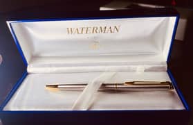 Waterman pen gold in silver brand new in its casing and box 0