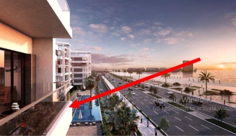 Live and invest in a ground floor room + 20 meter garden with a distinctive view in front of the Corniche with the lowest down payment and the longest 5