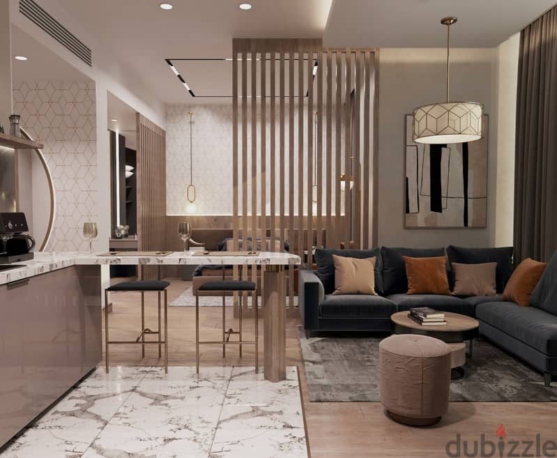 Apartment 120 meters at the price of the first luxury plot of land directly on the diplomatic district and the central axis with a 10% down payment an 4