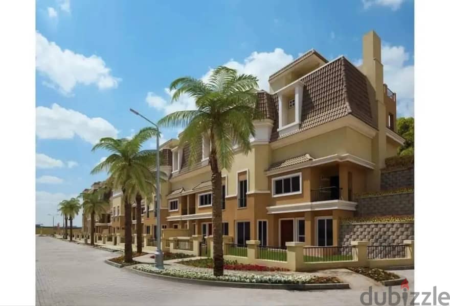 $villa 212m with big  garden for the price of an apartment in Sarai Mostakbal City 9