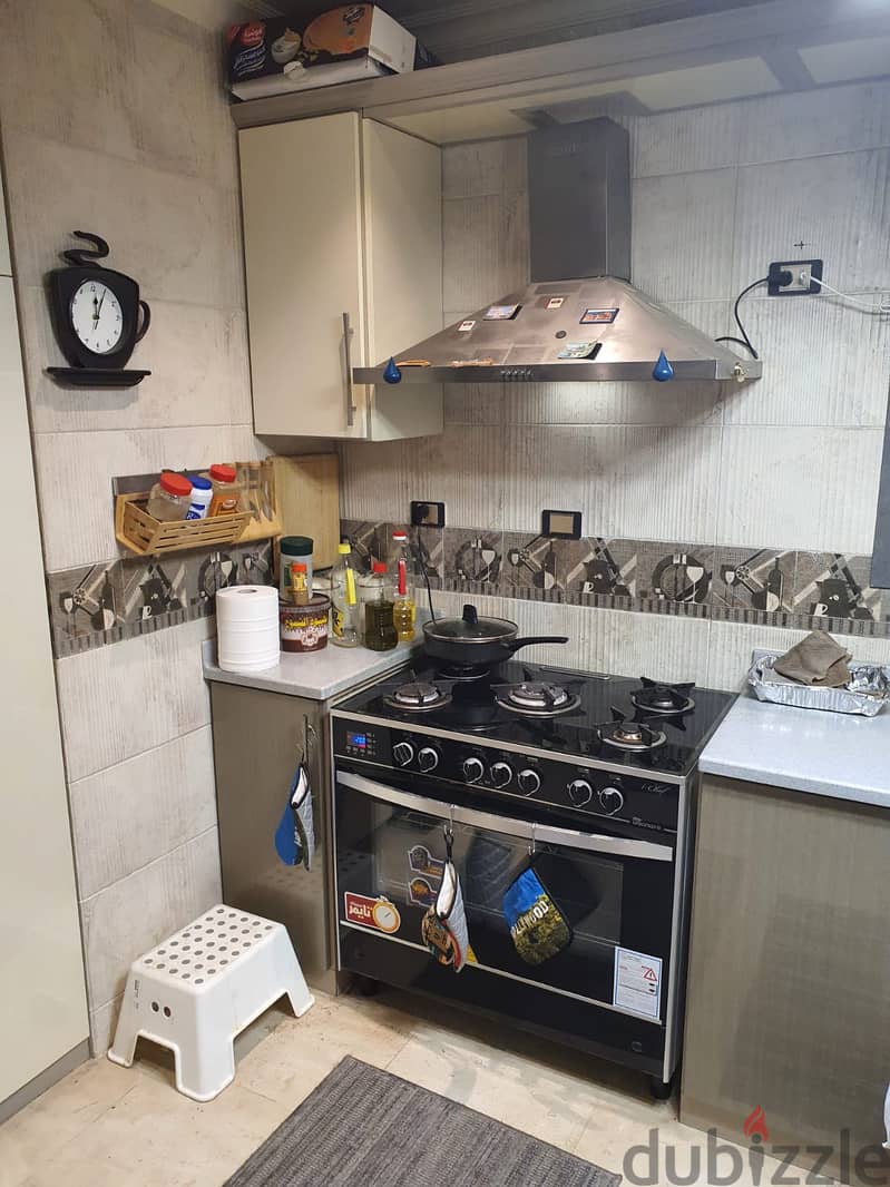 Apartment for sale with kitchen, air conditioners, furniture and appliances, Maadi, Darna Ashgar Compound, near Carrefour Maadi, Katameya Gardens Club 8