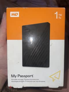 WD 1TB My Passport Portable External Hard Drive, Black