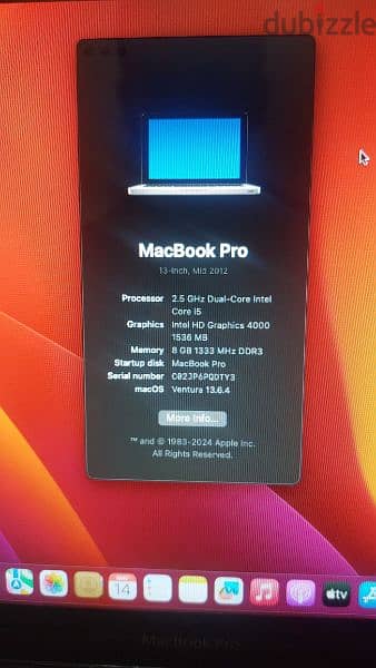 MacBook pro بحاله ممتازه جدا 0