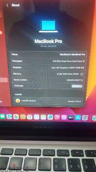 MacBook pro بحاله ممتازه جدا 5