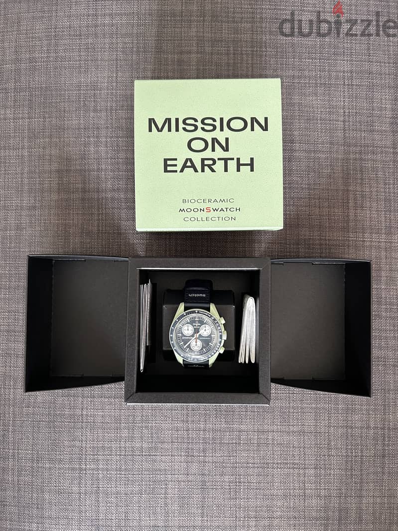 Swatch x Omega Bioceramic Moonswatch Mission to Earth 5