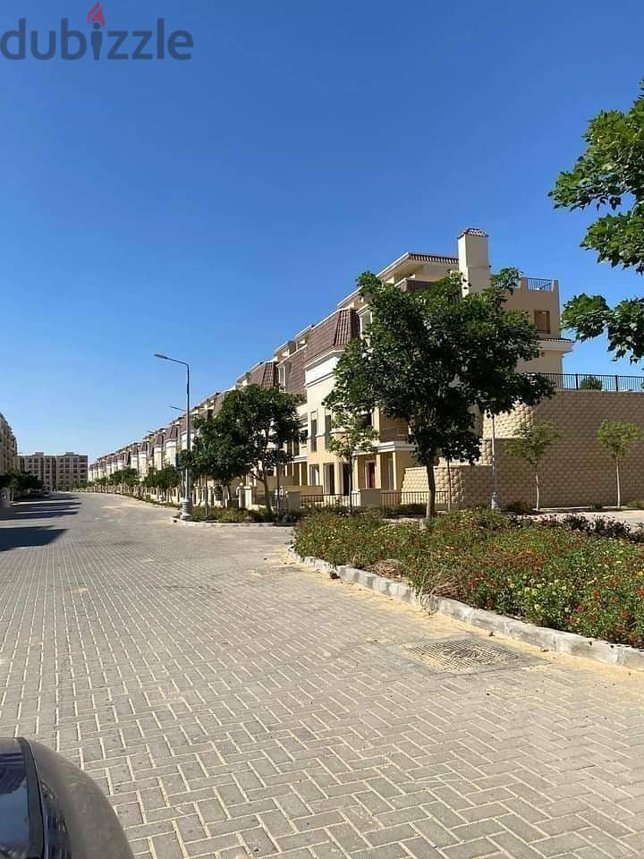 239 sqm corner villa for sale with a 10% down payment and 8 years installments in Sarai from Misr City Housing and Development Company 8
