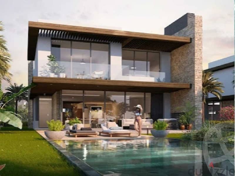 One-storey villa for sale 334 meters direct view in Silver Sands North Coast by engineer Naguib Sawiris in installments over 6 years 6