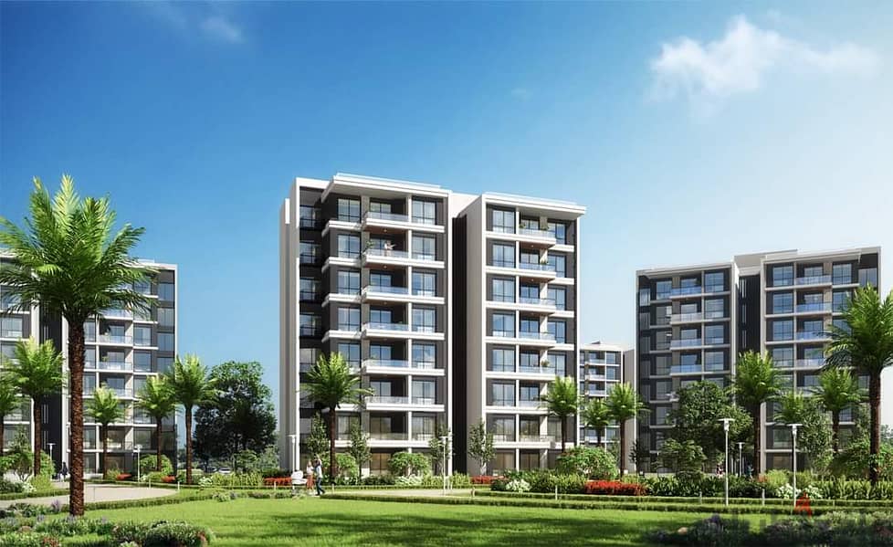Apartment in Noor City, 146 square meters, wide garden view, installment plan, second floo 4