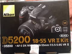 كاميرا نيكون D5200 . . الجيل الثاني . . وارد الخارج بحالة الزيروووو . . 0