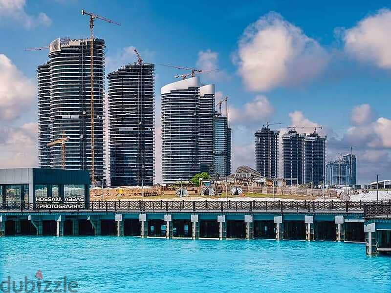 Apartment For Sale Ready To Move High End fully finished Sea view & lagoon view  Installments over 2030 Alamein Towers City Edge 11