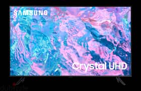 Samsung Smart TV 65-Inch Crystal 4K UHD - 65DU7000 جديد متبرشم بالضمان