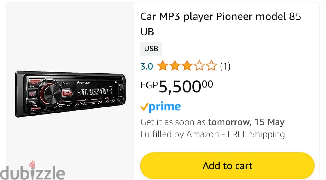 Pioneer 85UB car cassette mp3 4