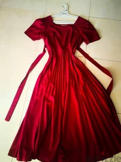 elegant red dress 0