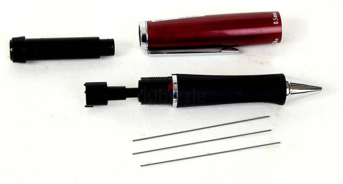 قلم سنون بي اتش دي 0.5 ملم لون احمر من بيبرميت ياباني مستعمل 5