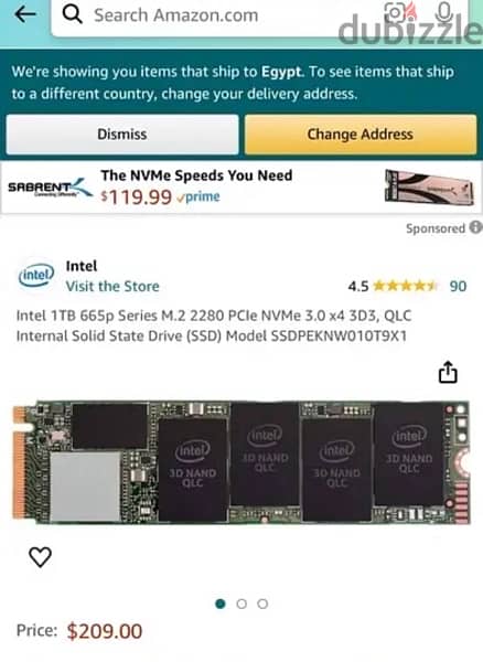 هارد Intel 1TB 665p وارد أمريكا Hard انتيل 1 تيرابايت 2