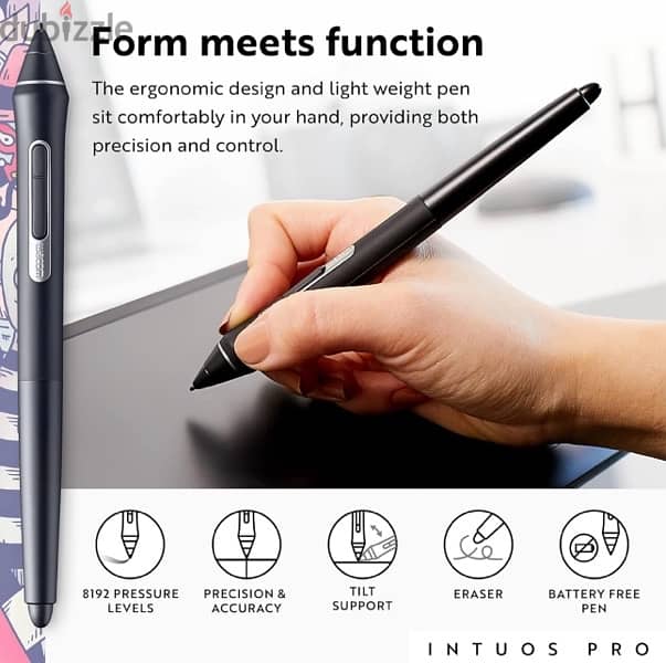 Wacom PTH460K0A Intuos Pro Digital Graphic Drawing Tablet 1