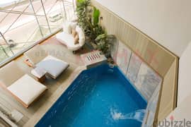 For the first time in Smouha, a duplex with a private swimming pool 0