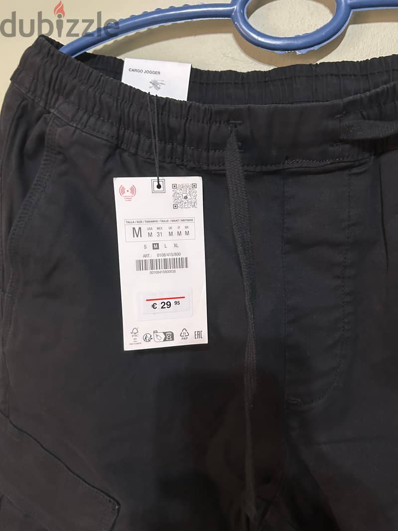Original Zara Black Cargo Pants - New 3