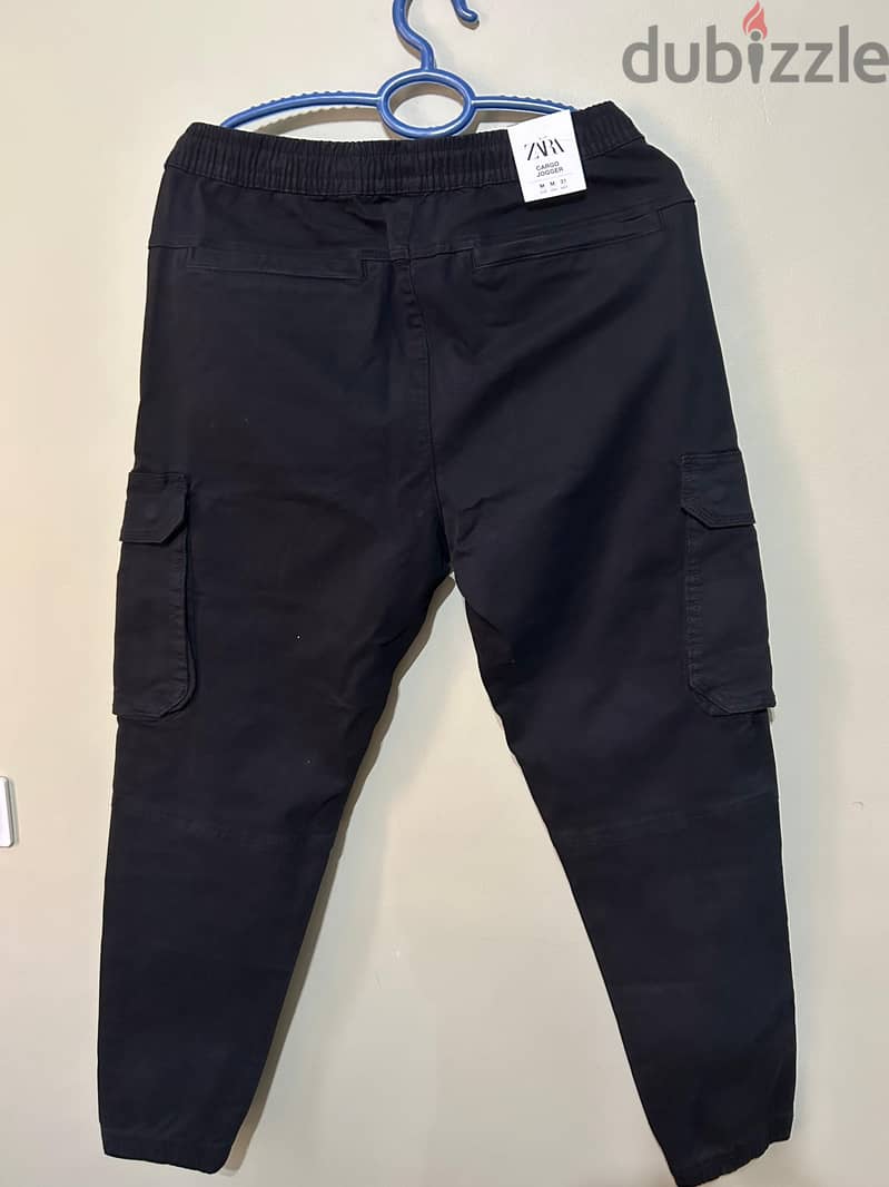 Original Zara Black Cargo Pants - New 4