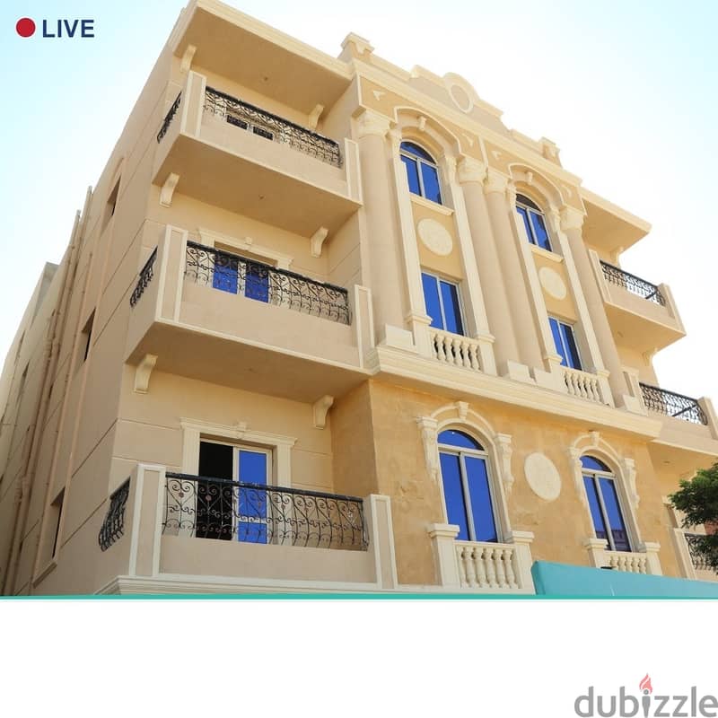 Duplex 350 sqm + 120 sqm, Genena, immediate receipt by meter, in Andalus, Fifth Settlement, minutes from the 90th and Mivida Compound, in installments 0