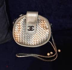 As new- Shoulder bag 3 sections with chain handle