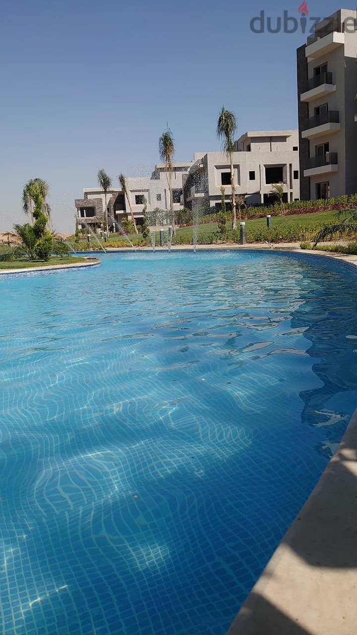 Ready to move apartment for sale pool view in | Sun Capital | 6th of October Arabia Holding in installments over 6 years on Pyramids View Directly 7