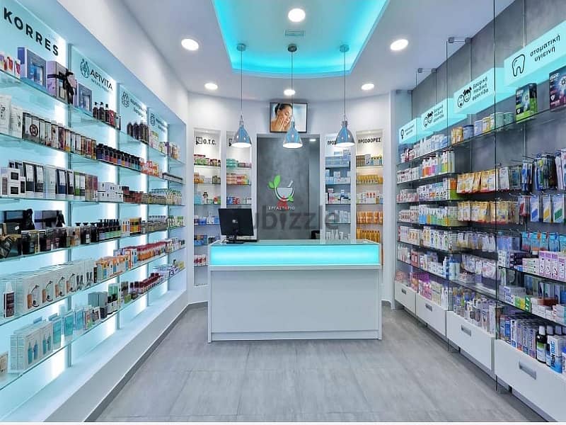Pharmacy for sale in Central Banafseg Mall, next to a medical building, one minute from the northern 90th, installments over 7 years 8