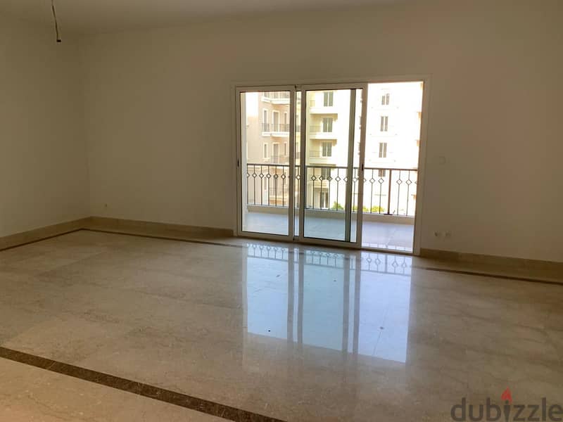 semi furnished Apartment 2rooms for rent in Mivida Boulevard view pool 2