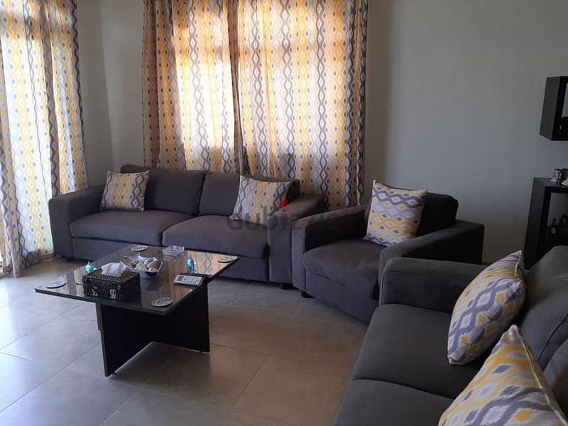 Two room chalet for sale fully finished in Telal El Sokhna near Porto Sokhna next to Azha 1